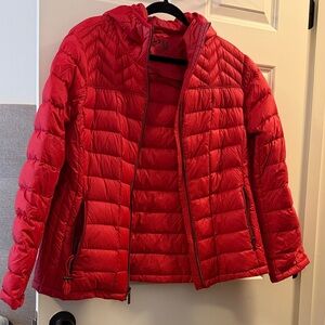 Michael Kors Vibrant Red Packable Jacket XL Offers welcomed
